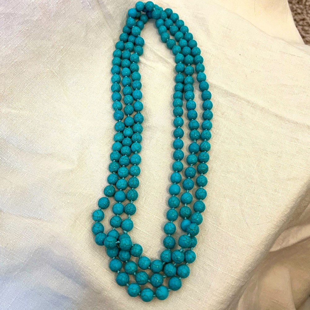 Turquoise Bead Necklace